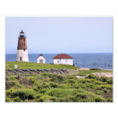 Point Judith Lighthouse, Rhode Island Photo Print Foto Afdruk (Voorkant)