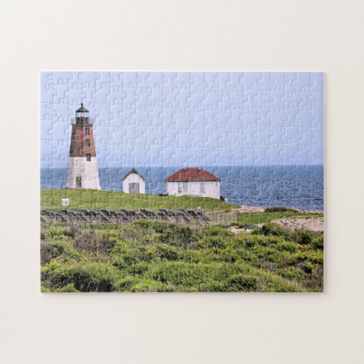 Point Judith Lighthouse, Rhode Island Puzzle Legpuzzel (Horizontaal)