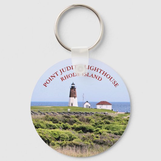 Point Judith Lighthouse, Rhode Island Sleutelhange Sleutelhanger (Voorkant)