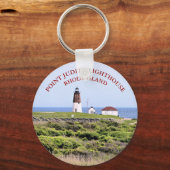 Point Judith Lighthouse, Rhode Island Sleutelhange Sleutelhanger (Voorkant)