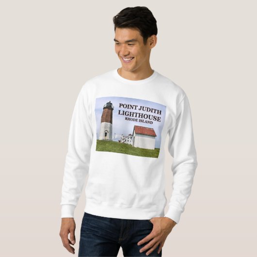 Point Judith Lighthouse, Rhode Island Sweatshirt (Voorkant volledig)