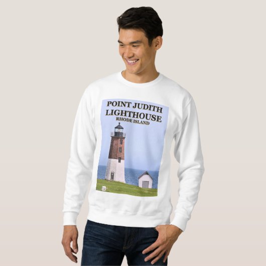 Point Judith Lighthouse, Rhode Island Sweatshirt (Voorkant volledig)