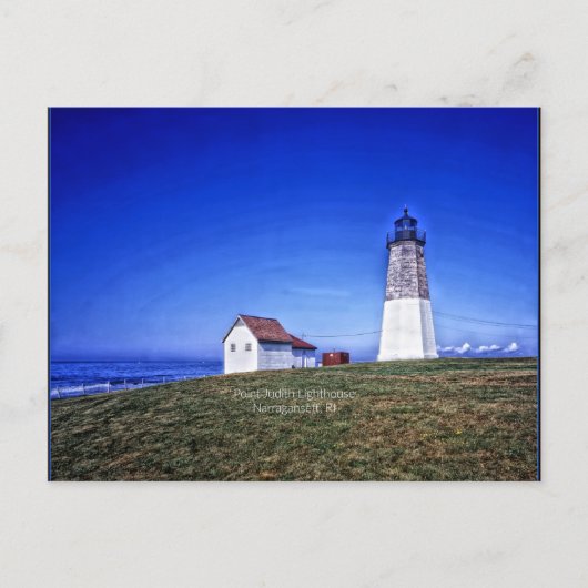Point Judith Lighthouse, RI Briefkaart (Voorkant)