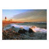 Point Judith Lighthouse Seascape Foto afdrukken (Voorkant)