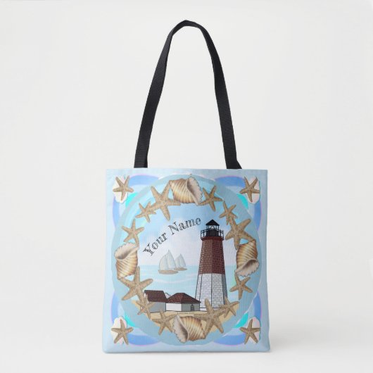 Point Judith Lighthouse-tas Tote Bag (Voorkant)