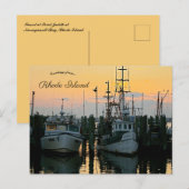 Point Judith Narragansett Bay Rhode Island Briefkaart (Voorkant / Achterkant)