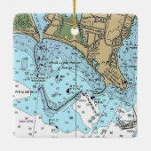 Point Judith Rhode Island Chart Keramisch Ornament (Achterkant)