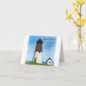 Point Judith vuurtoren Rhode Island Kaart (Gele Bloem)