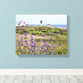 Point Judith Vuurtoren, RI gewikkeld Canvas (Insitu (Houten vloer))