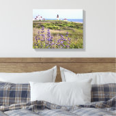 Point Judith Vuurtoren, RI gewikkeld Canvas (Insitu (Slaapkamer))