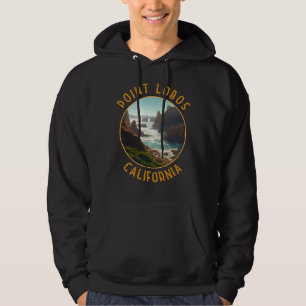 Point Lobos California Distress Circle Hoodie