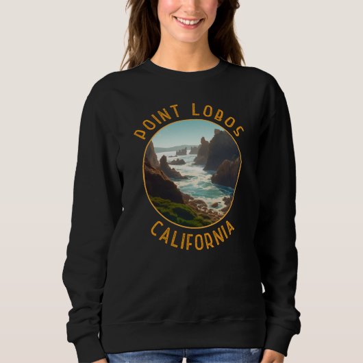 Point Lobos California Distress Circle Trui (Voorkant)