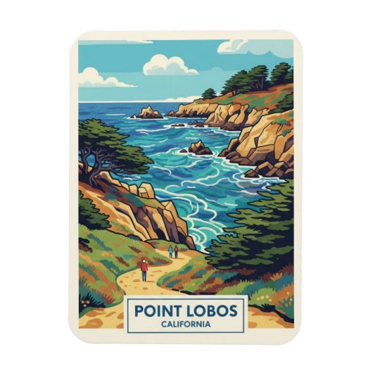 Point Lobos California Reis Magneet (Verticaal)