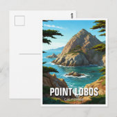 Point Lobos California Reizen Briefkaart (Voorkant / Achterkant)