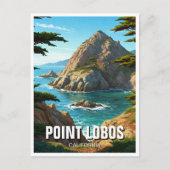 Point Lobos California Reizen Briefkaart (Voorkant)