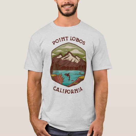 Point Lobos, California State Parks T-shirt (Voorkant)