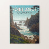 Point Lobos California Travel Art  Legpuzzel (Verticaal)