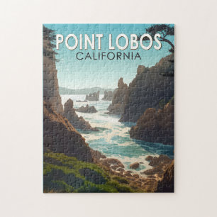Point Lobos California Travel Art  Legpuzzel