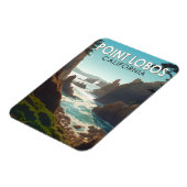 Point Lobos California Travel Art  Magneet (Linkerzijde)