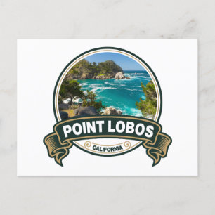 Point Lobos California Travel Badge Briefkaart