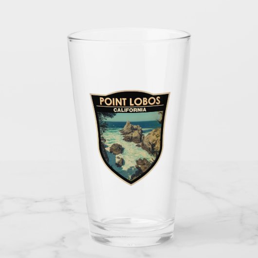 Point Lobos California Travel  Badge Glas (Voorkant)