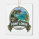 Point Lobos California Travel Badge Keramisch Ornament (Links)