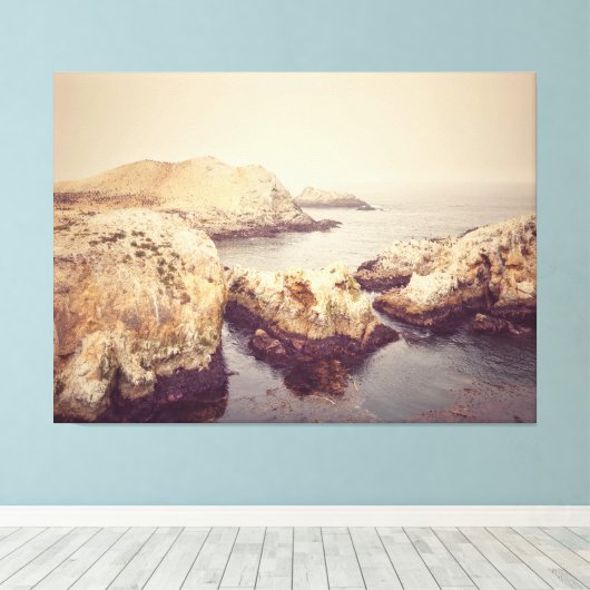Point Lobos Coast Canvas Afdruk (Insitu (Houten vloer))