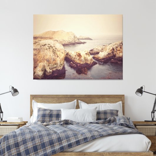 Point Lobos Coast Canvas Afdruk (Insitu (Slaapkamer))