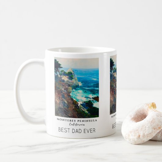Point Lobos Monterey Peninsula California Best Dad Koffiemok (Met donut)