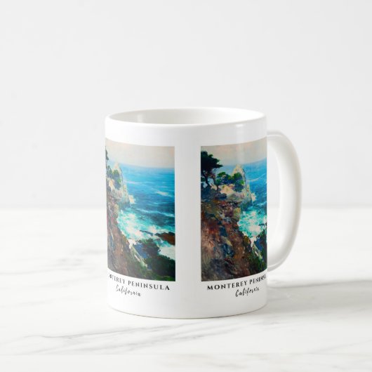 Point Lobos Monterey Peninsula California Seascape Koffiemok (Voorkant rechts)