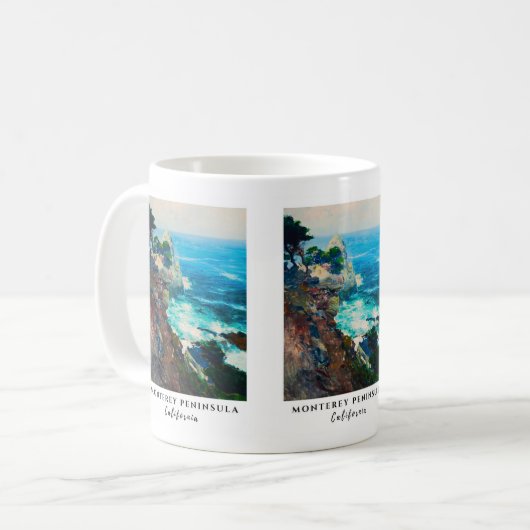 Point Lobos Monterey Peninsula California Seascape Koffiemok (Voorkant links)