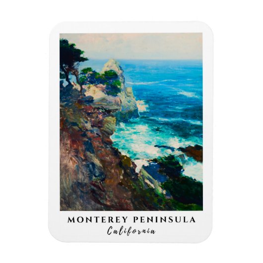 Point Lobos Monterey Peninsula California Seascape Magneet (Verticaal)