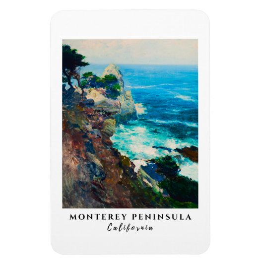 Point Lobos Monterey Peninsula California Seascape Magneet (Verticaal)