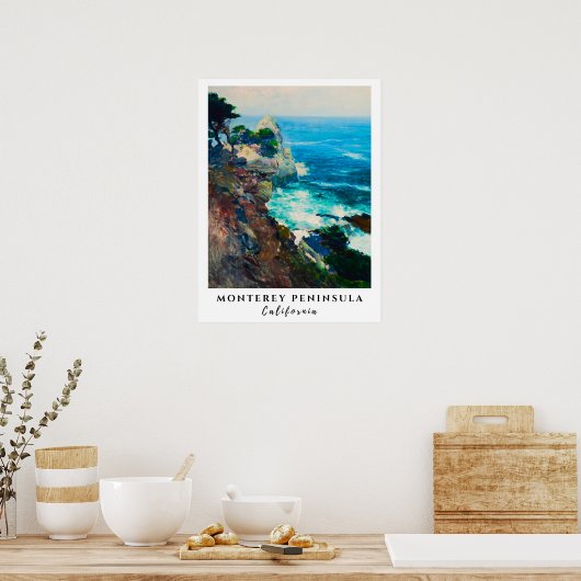 Point Lobos Monterey Peninsula California Seascape Poster (Keuken)