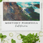 Point Lobos Monterey schiereiland Californië kust Theedoek (Gevouwen)