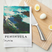 Point Lobos Monterey schiereiland Californië kust Theedoek (Quarter Fold)