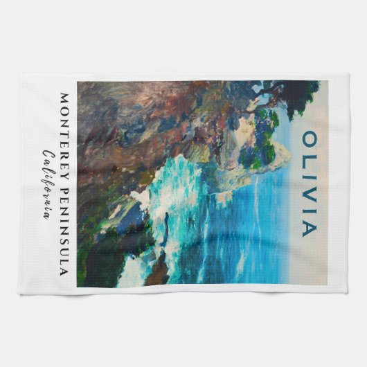 Point Lobos Monterey schiereiland Californië kust Theedoek (Horizontaal)