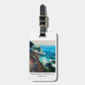 Point Lobos Monterey schiereiland Kust Californië Bagagelabel (Voorkant verticaal)