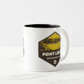 Point Lobos State Natural Reserve California Tweekleurige Koffiemok (Voorkant rechts)