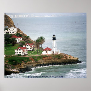 Point Loma Lighthouse nabij San Diego, Californië Poster