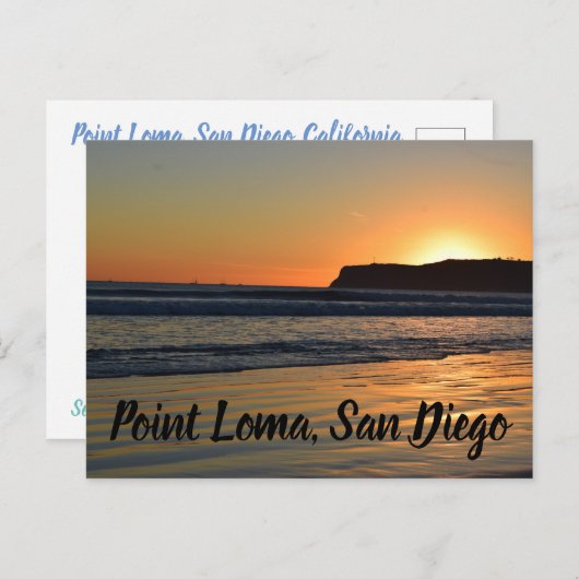 Point Loma, San Diego Feestdagenkaart (Voorkant / Achterkant)