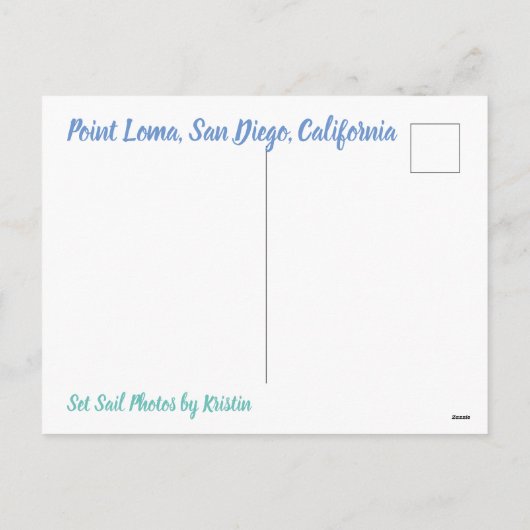 Point Loma, San Diego Feestdagenkaart (Achterkant)