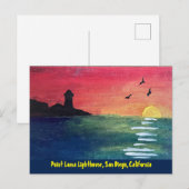 Point Loma Vuurtoren San Diego CA Briefkaart (Voorkant / Achterkant)