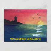 Point Loma Vuurtoren San Diego CA Briefkaart (Voorkant)