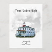 Point Lookout Light - Maryland Briefkaart (Voorkant)