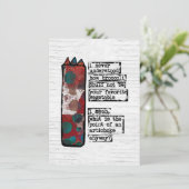 Point of an Artichoke Wenskaarten Funny Veggie Kaart (Staand voorkant)