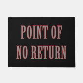 point of no return deurmat (Voorkant)