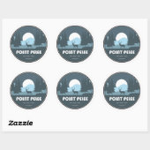Point Pelee National Park Herten Ronde Sticker (Vel)