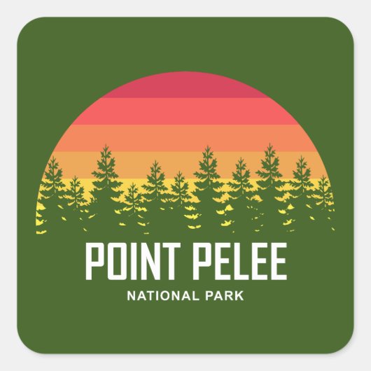 Point Pelee National Park Ontario Canada Vierkante Sticker (Voorkant)