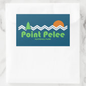 Point Pelee National Park Retro Rechthoekige Sticker (Tas)